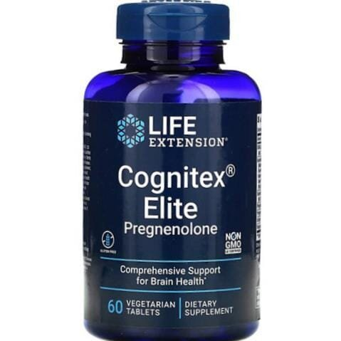 Прегненолон Life Extension Cognitex Elite Pregnenolone, 60 веганських таблеток