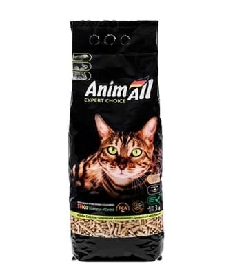 Наповнювач для туалету AnimAll деревний, 3 кг