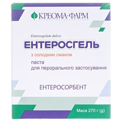 Ентеросгель з солодким смаком паста д/перор. заст. 69.9 г/100 г по 270 г у конт.
