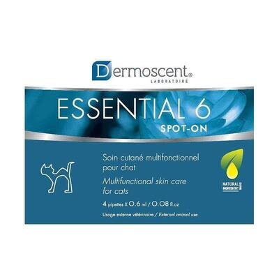 Догляд за шкірою та шерстю Dermoscent Essential 6 spot-on для котів, 1 піпетка по 0,6 мл