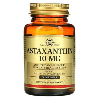 Астаксантин Solgar Astaxanthin 10 мг м'які капсули №30