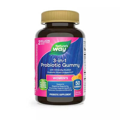 Пробіотик для жінок Nature's Way Women's Probiotic смак апельсина, 50 жувальних цукерок