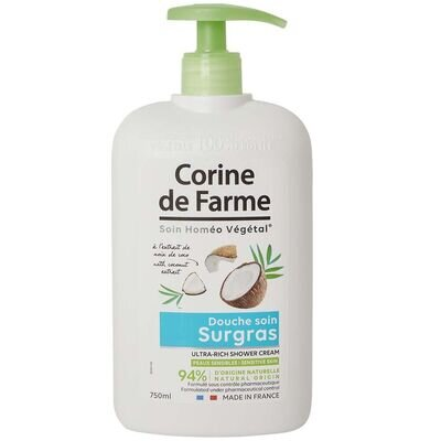 Гель-крем для душу Corine de Farme живильний з екстрактом Кокоса, 750 мл