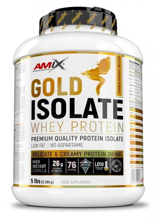 Протеїн Amix Nutrition Gold Isolate Whey Protein шоколад-арахісова паста, 2280 г