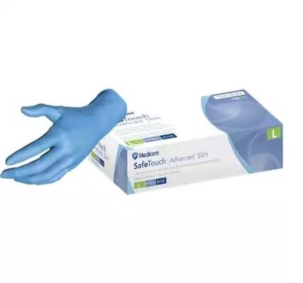 Рукавички оглядові Medicom Safe-Touch нітрилові без пудри нестерильні, розмір L, пара