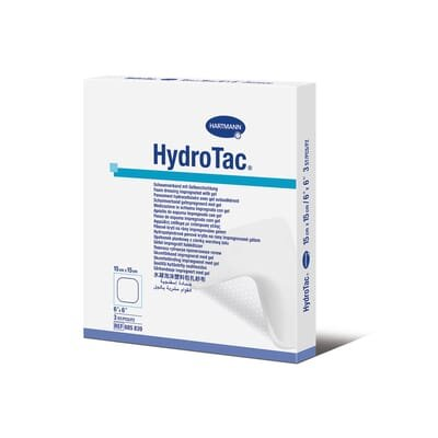 Пов'язка гідрогелева HydroTac губчаста 15 см х 15 см, 3 штуки