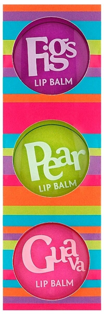 Набір Mades Cosmetics Body Resort бальзами для губ Guava & Pear & Figs, 3 шт х 15 мл