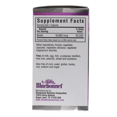 Біотин 10000 мкг Beautiful Ally Bluebonnet Nutrition капсули №90