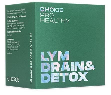 Комплекс для лімфатичної системи Choice Pro Healthy Lym Drain & Detox, 60 капcул