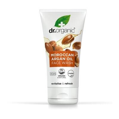 Гель для вмивання Dr. Organic з марокканською аргановою олією очищуючий, 150 мл