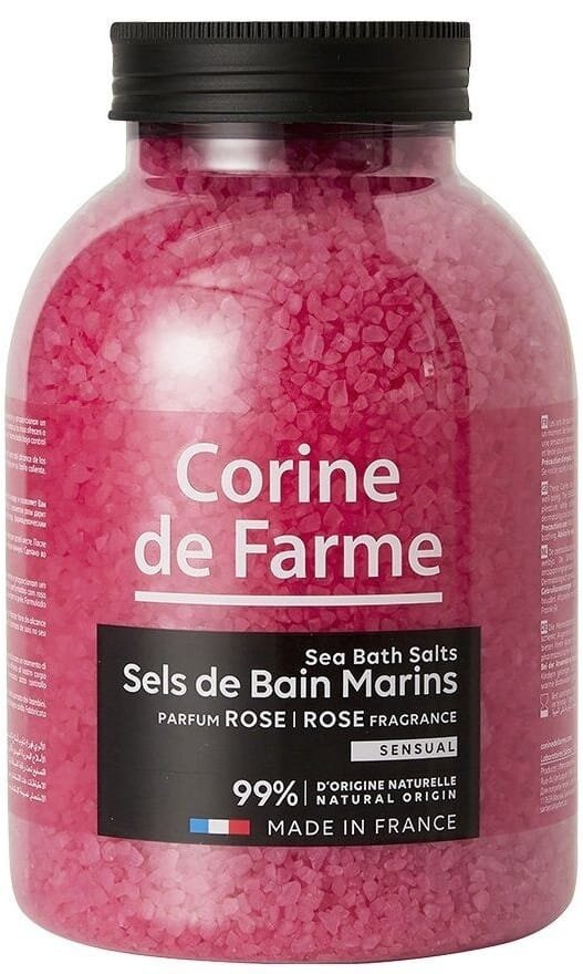 Сіль морська для ванн Corine De Farme Троянда, 1,3 кг