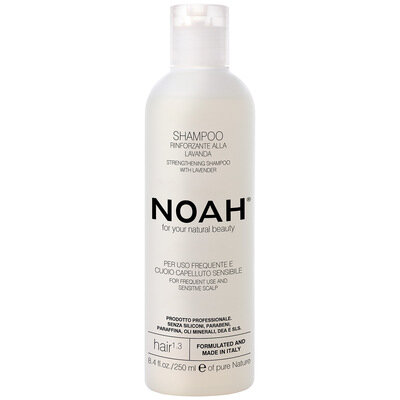 Шампунь Noah Strengthening Shampoo For Sensitive Scalp зміцнюючий для чутливої ??шкіри голови з лавандою, 250 мл