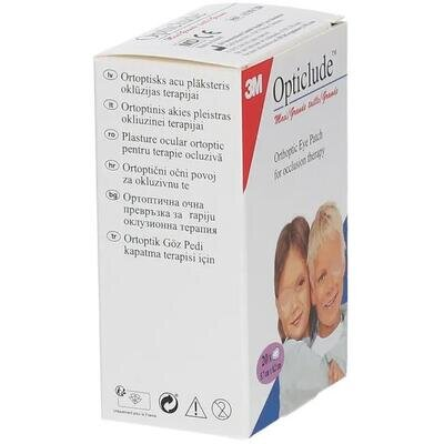 Пластир медичний Opticlude Maxi для очей, неткана основа, бежевий, розмір 5,7 x 8,2 см, 20 штук