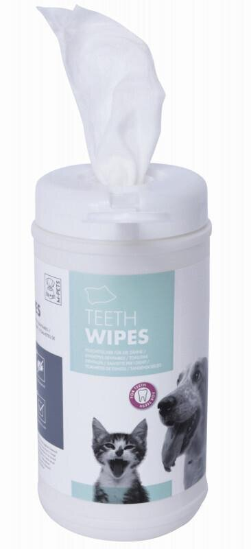 Серветки M-Pets Teeth Wipes для догляду за зубами собак та котів, 40 штук