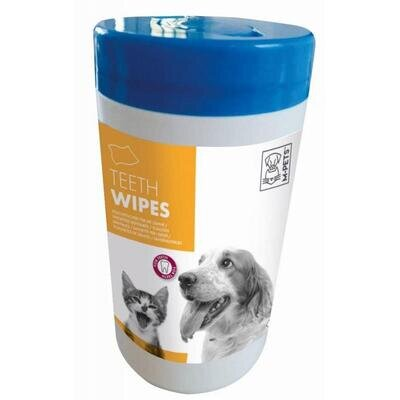 Серветки M-Pets Teeth Wipes для догляду за зубами собак та котів, 40 штук