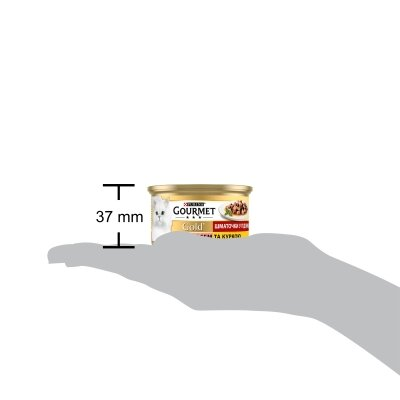 Корм вологий для кішок Purina Gourmet Gold з лососем і куркою, шматочки в підливі по 85 г