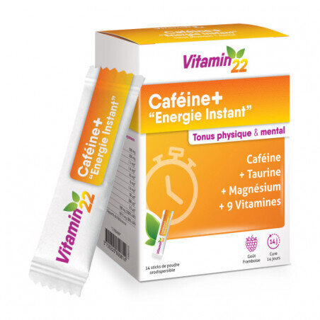 Вітамінно-мінеральний комплекс Vitamin 22 Cafeine+ Energie Instant порошок №14 в стіках