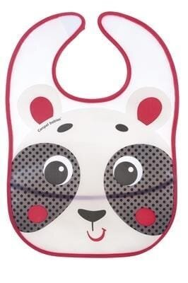Слинявчик Canpol babies Hello Little пластмасовий з кишенькою, бежевий, 9/232_bei