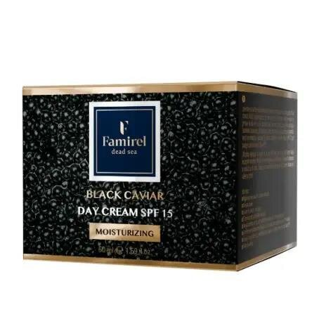 Крем для обличчя Famirel Black Caviar Зволожувальний c чорною ікрою SPF 15 денний, 50 мл