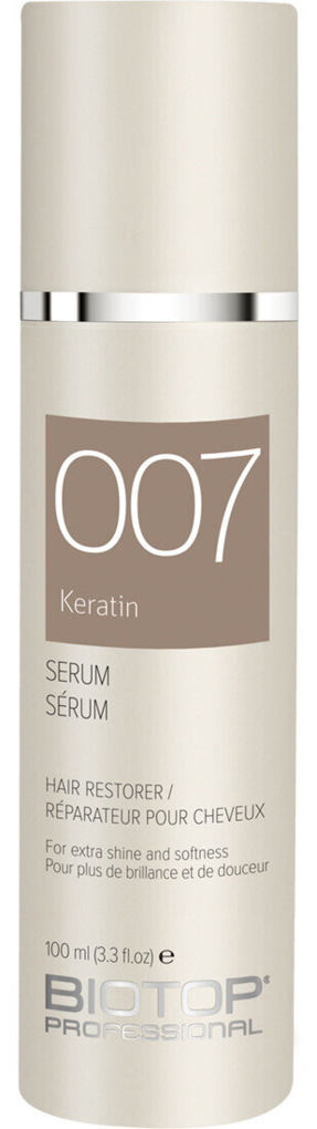 Серум для волосся Biotop 007 Keratin Silky Touch з кератином для укладання, 100 мл
