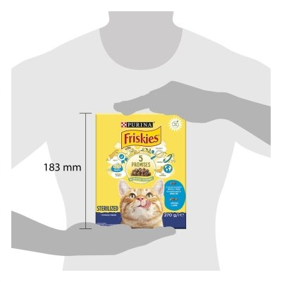 Корм сухий для кішок Purina Friskies Neutered Cat Smn & Veg, 270 г