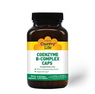 Коензим B-Комплекс Country Life Coenzyme B-complex, Vegan, 120 капсул