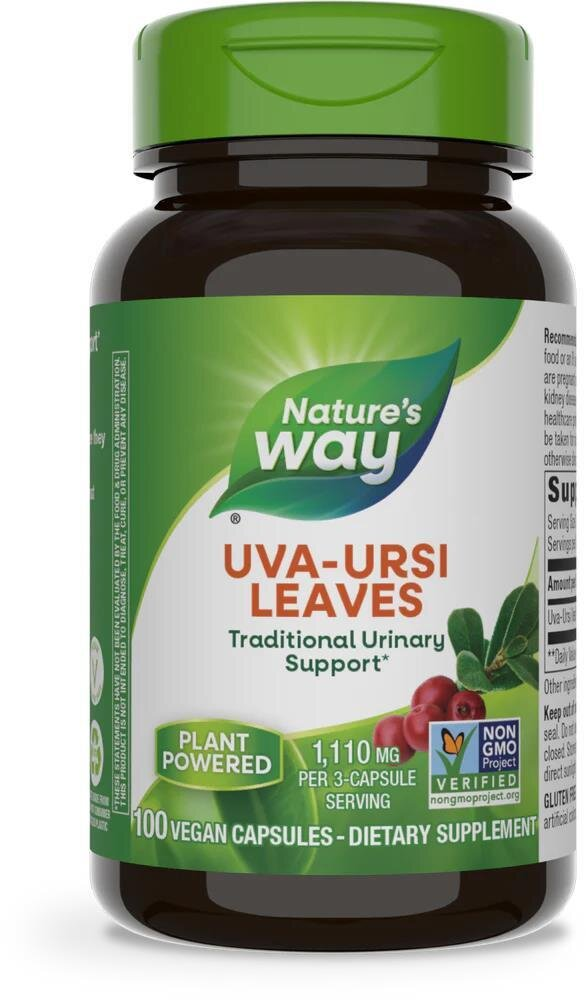 Мучниця Nature's Way Uva Ursi Leaves, 100 веганських капсул