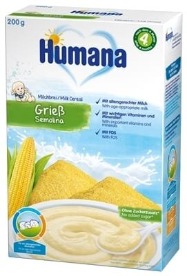 Каша молочна Humana кукурудзяна для дітей з 4 місяців, 200 г