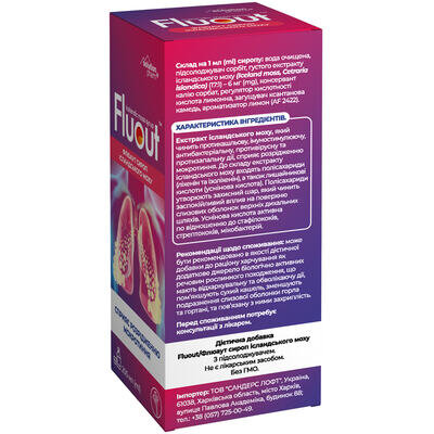 Флюаут Solution pharm сироп ісландського моху по 200 мл у флак.