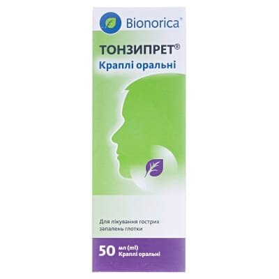 Тонзипрет краплі ор. по 50 мл у флак.