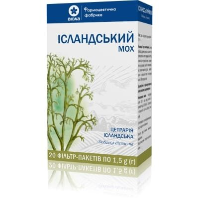 Ісландський мох фіточай по 1,5 г №20 у філ.-пак.