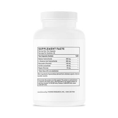 Травні ферменти Thorne Research Advanced Digestive Enzymes (Bio-Gest) капсули №180