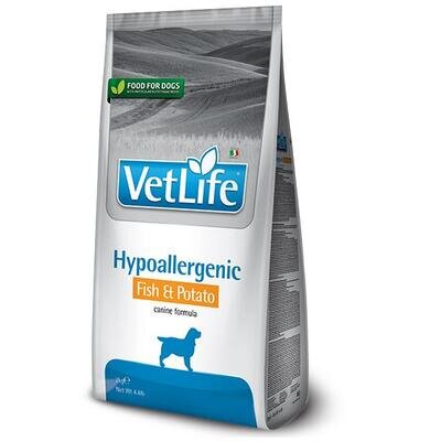 Корм сухий Farmina Vet Life Hypoallergenic Fish & Potato для собак при харчовій алергії, 2 кг