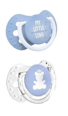 Пустушка силіконова Lovi My Little Love динамічна, 22/847boy, 0-2 місяці, 2 шт