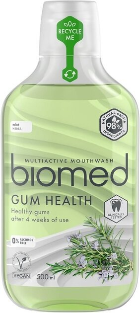 Ополіскувач для ротової порожнини BioMed Gum Health для захисту та здоров'я ясен, 500 мл