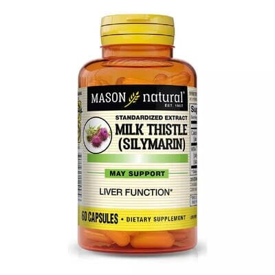 Розторопша (Сілімарін) Mason Natural Milk Thistle (Silymarin) капсули №60