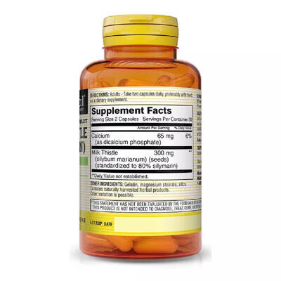 Розторопша (Сілімарін) Mason Natural Milk Thistle (Silymarin) капсули №60