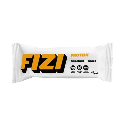 Батончик протеїновий Fizi Protein Фундук+Шоколад, 10 штук по 45 г