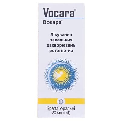 Вокара краплі ор. по 20 мл у флак.-крап.