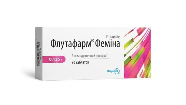 Флутафарм феміна таблетки по 0.125 г №30 (10х3)