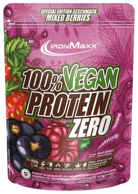 Протеїн IronMaxx 100% Vegan Protein Zero Ягоди, 500 г