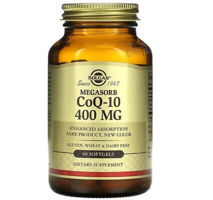 Коензим Q10 Solgar Megasorb CoQ-10 400 мг м'які капсули №30