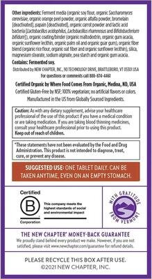 Мультивітаміни для чоловіків New Chapter One Daily Every Man's Multivitamin, 72 вегетаріанські таблетки