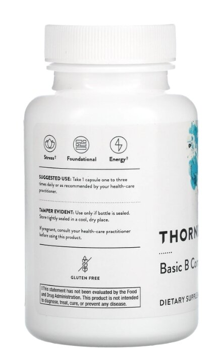 Вітаміни В-Комплекс Thorne Research Basic B Complex капсули №60
