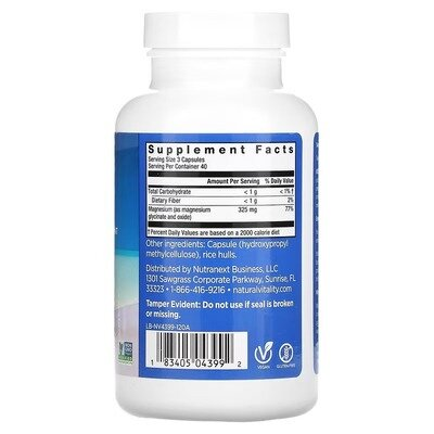 Магній гліцинат Natural Vitality CALM Magnesium Glycinate supplement 108 мг, 120 капсул