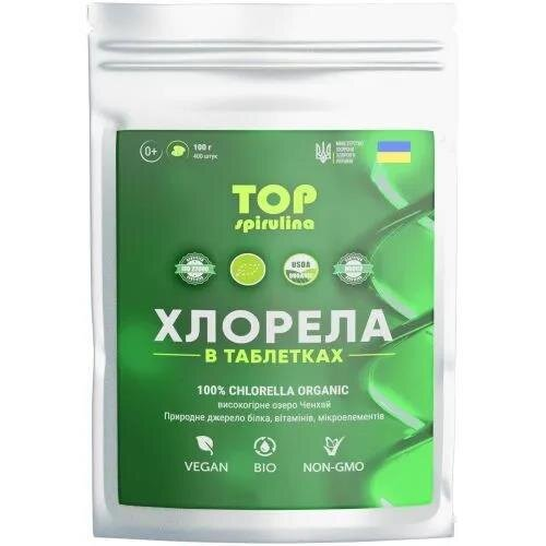 ТОП-Хлорела (з озера Ченхай) у таблетках, 100 г