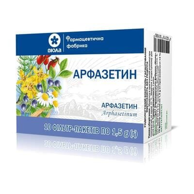 Арфазетин збір по 1.5 г №10 у філ.-пак.