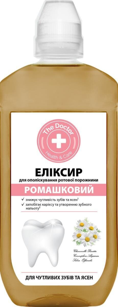Еліксир для ополіскування порожнини рота The Doctor Ромашковий, 500 мл
