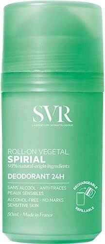 Дезодорант-антиперспірант кульковий SVR Spirial Vegetal 24h, 50 мл