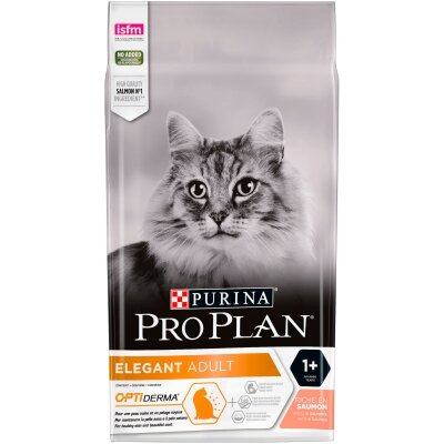 Корм сухий для котів Purina Pro Plan Elegant Adult 1+ з лососем, 1,5 кг
